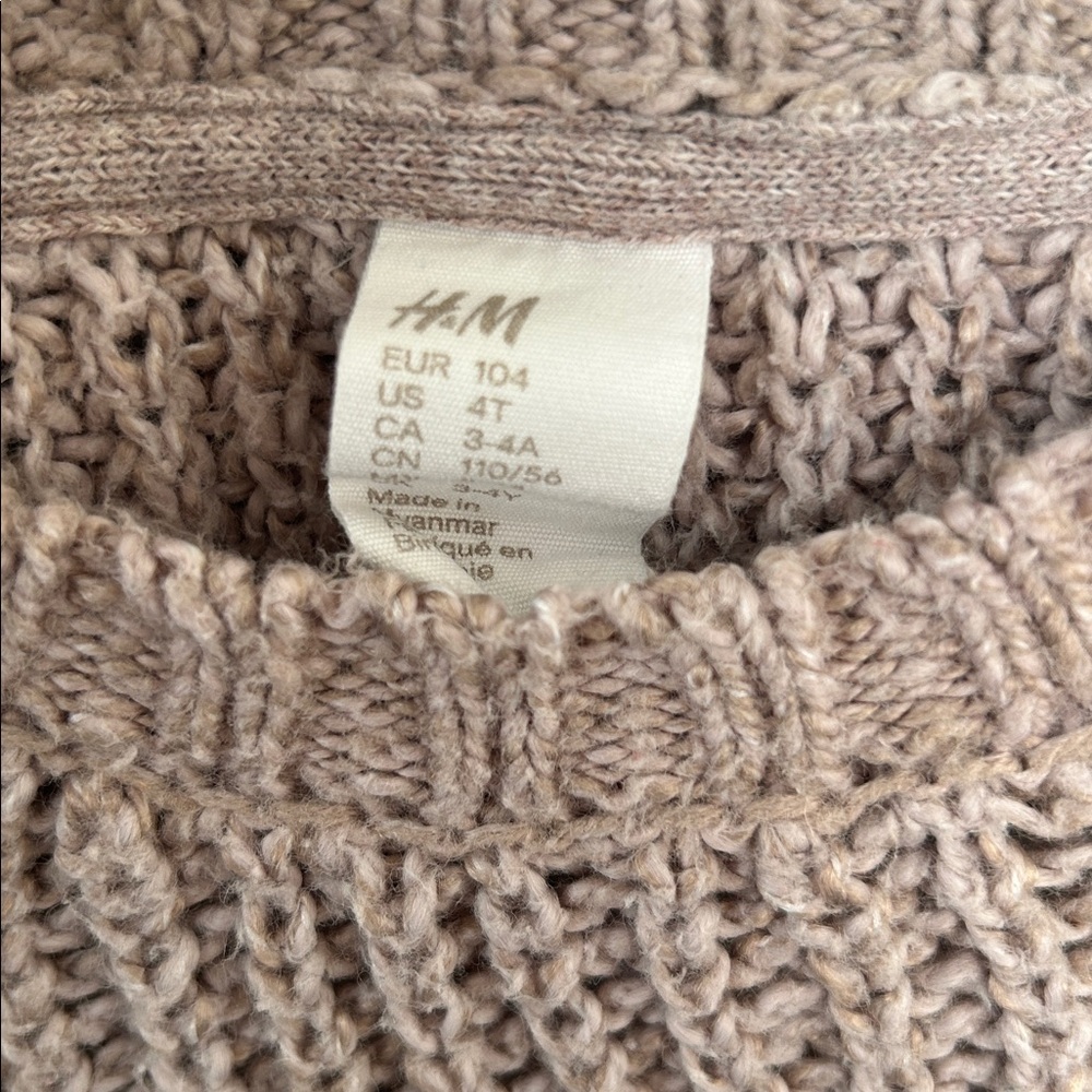 H&M Textured Knit Sweater - Taupe - Picture 2 of 3